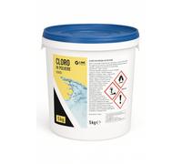 C CLORO PISCINA IN POLVERE - Cloro Granulare a Rapida Dissoluzione - Cloro Shock Stabilizzato per Piscine - Formati 1kg, 5kg, 25kg (5 Kg)