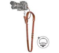 C Coiro Camera Strap Accessories for One Camera Professional Single Leather Harness Shoulder Strap Quick Release Gear DSLR/SLR, Tan
