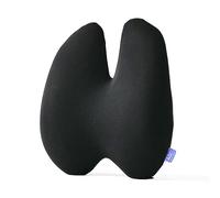 C CUSHION LAB - Cuscino lombare extra denso, supporto ergonomico brevettato multi-regione per alleviare il dolore lombare, con cinghia, per sedia da ufficio, auto, divano, aereo, nero