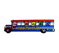 C&D Visionary Grateful Dead Bear Bus - Spilla da bavero in metallo, rosso, blu, bianco, giallo