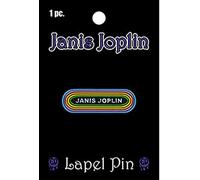 C&D Visionary Janis Joplin - Spilla in metallo, colore: Nero, Bianco, Rosso