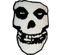 C&D Visionary The Misfits - Crimson Ghost Skull - Toppa/distintivo ricamato da stirare o cucire, nero e bianco, 2,5"""" x 3,5""""