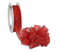 C.E. Pattberg 2712520-609 Nastro con Fiocco, Poliestere, Rosso, 25mm-20m