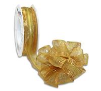 C.E. Pattberg 2712520-634 Nastro con Fiocco, Poliestere, Oro, 25mm-20m