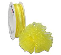 C.E. Pattberg 502525-615 Nastro con Fiocco, Poliestere, Giallo Limone, 25mm-25m