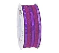 C.E. Pattberg 504025-610 Nastro con Fiocco, Poliestere, Viola, 40mm-25m