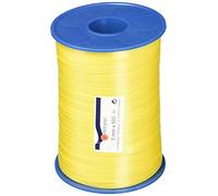 C.E. Pattberg America - Nastro arricciacapelli giallo, 500 m di lunghezza, per confezioni regalo, larghezza 0,5 cm, accessori per decorazioni e artigianato, nastro decorativo per regali