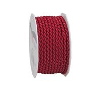 C.E. Pattberg Mosel - Cordoncino intrecciato per regali, pacchi e regali, larghezza 0,4 cm, accessori per decorazioni e artigianato, 40,4 cm, colore: rosso