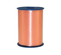 C.E. PATTBERG Nastro colore albicocca, rotolo nastro regalo, lungh. 500 m, largh. 5 mm, per decorare, abbellire pacchetti di Natale e pacchi regalo in ogni occasione