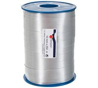 C.E. PATTBERG Nastro colore argento, rotolo nastro regalo, lungh. 250 m, largh. 10 mm, per decorare, abbellire pacchetti di Natale e pacchi regalo in ogni occasione