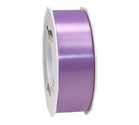 C.E. PATTBERG Nastro colore lilla, rotolo nastro regalo, lungh. 91 m, largh. 40 mm, per decorare, abbellire pacchetti di Natale e pacchi regalo in ogni occasione