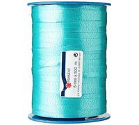 C.E. PATTBERG Nastro colore turchese, rotolo nastro regalo, lungh. 500 m, largh. 5 mm, per decorare, abbellire pacchetti di Natale e pacchi regalo in ogni occasione