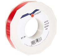 C.E. PATTBERG Nastro rosso, rotolo nastro regalo, lungh. 91 m, largh. 25 mm, per decorare, abbellire pacchetti di Natale e pacchi regalo in ogni occasione