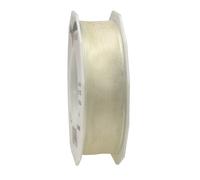 C.E. Pattberg Präsent - Four Seasons Organza wired edge Ribbon Cream 25 mm width