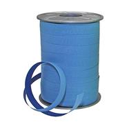 C.E. Pattberg Präsent - Nastro arricciabile bicolore, 10 mm di larghezza, 200 m di lunghezza, colore: Blu/Azzurro