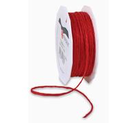 C.E. Pattberg Prasent-Themse Cord Ribbon Red 2 mm Width, 25 m Length, Polyester,