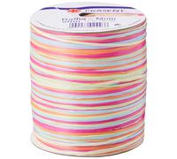 C.E. Pattberg Raffia Multicolour Orange-Green-Lilac Purple-Blue Ribbon, 55 Yards