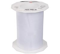 C.E. PATTBERG SHEER Nastro organza bianco, nastro chiffon per pacchi regalo, lungh. 25 m, largh. 112 mm, nastro largo per incartare regali, decorare, bricolage, nastri decorativi tessuto