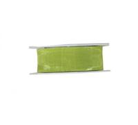 C.E. PATTBERG SHEER Nastro organza color lime, nastro chiffon per pacchi regalo, lungh. 25 m, largh. 40 mm, nastro largo per incartare regali, decorare, bricolage, nastri decorativi tessuto