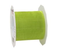 C.E. PATTBERG SHEER Nastro organza color lime, nastro chiffon per pacchi regalo, lungh. 25 m, largh. 72 mm, nastro largo per incartare regali, decorare, bricolage, nastri decorativi tessuto