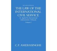 C. F. Amerasing Volume I: As Applied by International Administrative (Tascabile)