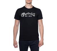 C. F. Martin Guitars Uomini Maglietta Nero Girocollo Men T-Shirt Black Round Neck