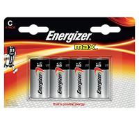 C Formato della batteria, Energizer MAX, Premium batteria alcalina, 4/Pack EVEE93BP4