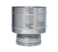 C FUMAIOLO A BOTTE INOX DOP PARETE D 10/15CM- 1,0 pz