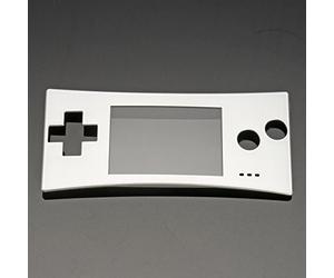 C-FUNN Sostituzione Frontale Guscio Frontalino Cover Caso per Nintendo Gameboy Micro Gbm - Argento