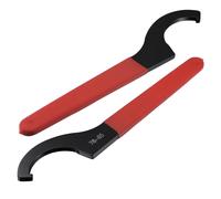 C Gancio Chiave Pinza Mandrino per 78-85mm Rotondo Dado con Rosso Maniglia 2pz