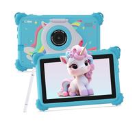 C idea, tablet per bambini, Android 15, 7 pollici, 1024 x 600, 6 GB (3 + 3) RAM + 32 GB ROM, batteria 2500 mAh, app per bambini preinstallate, compatibile con Wi-Fi e Bluetooth (blu)