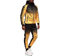 C-IN-C Tuta da jogging da uomo con motivo barocco, tuta sportiva per uomini, tuta da allenamento, tuta da corsa, tuta da palestra, tuta per il tempo libero modello, XXL