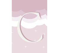 C: Initial Monogram Personal Letter alphabet Journal, cloud dancer, Personalized Lined Notebook For Kids, Boys and Girls, Men and Women Perfect bound, Matte Soft Cover Diary, 120 Pages, size 6x9 inch.