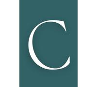 C: Initial Monogram Personal Letter alphabet Journal, Transformative Teal color, Personalized Lined Notebook For Kids, Boys and Girls, Men and Women ... Soft Cover Diary, 120 Pages, size 6x9 inch.