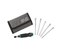 C.JET TOOL Confezione da 5 sollevatori di puntine, estrattore per unghie, rimozione di graffette per tappezzeria, strumento di rimozione dei rivetti, estrattore per puntine, cacciavite per mobili