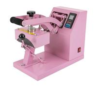 C-Juzarl Pressa per cappucci, 220 V, macchina per il riscaldamento, con controller digitale di temperatura e tempo (rosa)