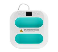 C-Juzarl Pressa per trasferimento plotter 23 x 23 cm, portatile, pressa a caldo 85 - 205 ℃, pressa per vestiti, borse, cappelli (verde)