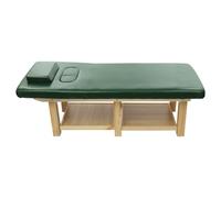C-Juzarl Tavolo massaggiante 190 x 80 x 62 cm Massaggio Comfort in legno, supporto per panca massaggiante a sei zampe, lettino massaggiante per spa, salone (PU, verde scuro)