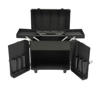 C-Juzarl Valigetta mobile per la cura dei piedi, cassetta degli attrezzi per la cura dei piedi, cassetta degli attrezzi con ruote per negozi di pediluvio, saloni di massaggio, saloni di bellezza (nero