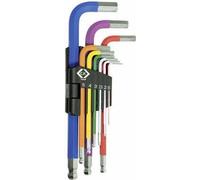 C.K. Larghezza della chiave di set di tasti della mensa (metrica): 1,5 mm, 2 mm, 2,5 mm, 3 mm, 4 mm, 5 mm, 6 mm, 8 mm, 10 mm (T NEW