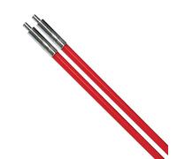 C.K MightyRods Pro T5431 - Set di 2 aste per cavi da 1 m, diametro 7 mm, 100% a prova di schegge, flessibile e anti scheggia, strumento per la pesca di accesso all'installazione dei cavi, nastro per