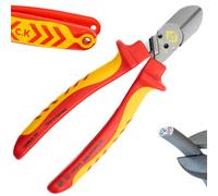 C.K RedLine 2025 Edition VDE CombiCutter 1 MAX, 180 mm, taglierina laterale tedesca per cavi elettrici, cesoia a vite, predisposta per cordino, tronchesi per elettricisti, elettricisti, CK Tools
