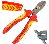 C.K RedLine 2025 Edition VDE CombiCutter 3, tagliacavi elettrici tedeschi, 160 mm, spellafili, piegatrici e cesoie per viti, troncatrici per elettricisti, pinze per elettricisti, CK Tools T39083A 160