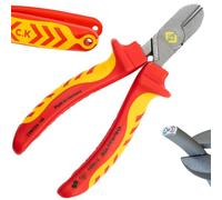 C.K Redline - Tagliacavi VDE edizione 2025, 140 mm, tagliacavi elettrici isolati in Germania, tagliacavi resistenti per elettricisti, elettricisti, utensili CK T39075A 140