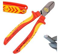C.K Redline - Tagliacavi VDE edizione 2025, 180 mm, tagliacavi elettrici isolati in Germania, tagliacavi resistenti per elettricisti, elettricisti, utensili CK T39075A 180