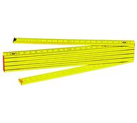 C.K T3514 - Metro pieghevole in legno, 2 m, colore: Giallo