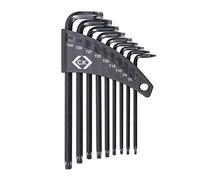 C.K T4409 - Set di chiavi esagonali per TX Tamperproof, 9 pezzi