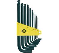 C.K T4443M Chiavi a brugola con sfera, set metrico di 10 pezzi