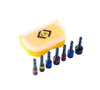 C.K T4514 Set di chiavi a bussola per viti a testa esagonale, magnetiche - 7 pezzi