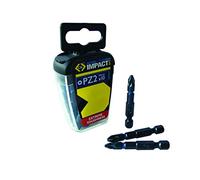C.K T4560 PZ2LD10 Inserti per avvitatore a impulsi “Blue Steel” - PZ2, scatola con 10 pezzi da 50 mm